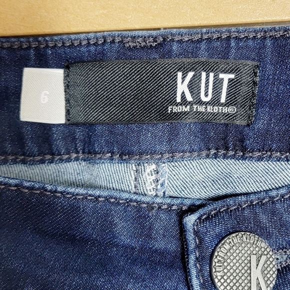 Kut From the Kloth Connie Ankle Skinny With Red Trim Women's Jeans Size 6 - Picture 5 of 9